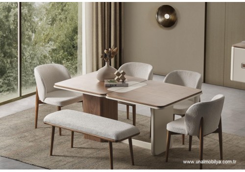 Enna Ekru Yemek Odası